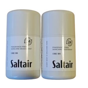 2 Saltair Fragrance Free Skincare Deodorant